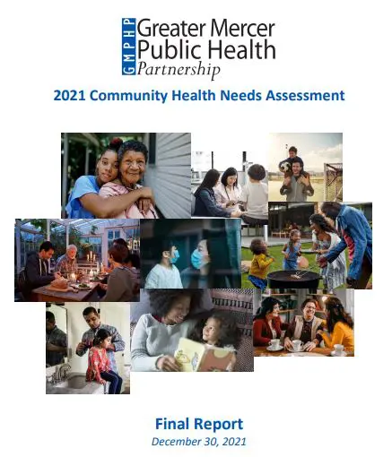 A cover of the 2 0 2 1 community health needs assessment.